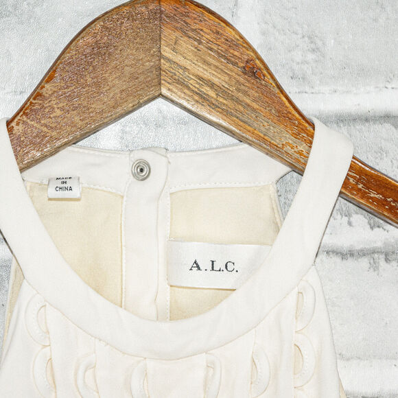 A.L.C. Sleeveless Shift Dress in ivory Women's Size 0 - Picture 4 of 9